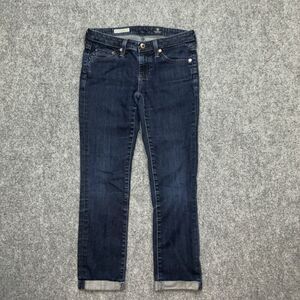 AG Adriano Goldschmied Jeans Womens Size 25 Blue Denim The Stevie Roll Up